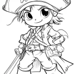 coloriage Pirate à imprimer gratuitement pdf