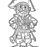 coloriage Pirate à imprimer pour enfant de 4 ans