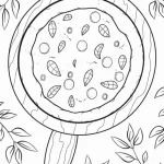 coloriage Pizza pour enfant de 3 ans
