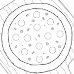 coloriage Pizza a dessiner en ligne