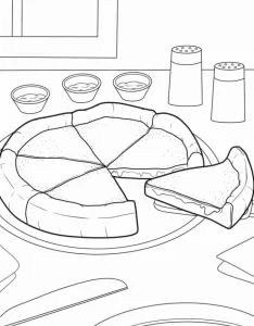 coloriage Pizza pour enfant de 10 ans