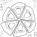 coloriage Pizza à imprimer pour enfant de 4 ans