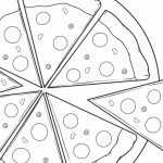 coloriage Pizza à imprimer pour enfant de 12 ans