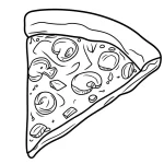 coloriage Pizza à imprimer pour enfant de 10 ans