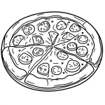 coloriage Pizza pour enfants