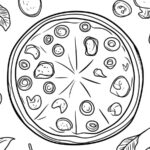 coloriage Pizza à imprimer