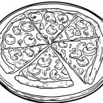 coloriage Pizza pour enfants a imprimer