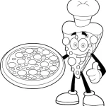 coloriage Pizza à imprimer pdf gratuit