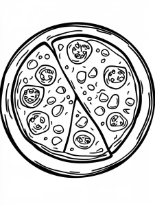 coloriage Pizza pour enfant de 10 ans