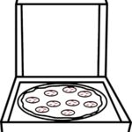 coloriage Pizza à imprimer gratuitement