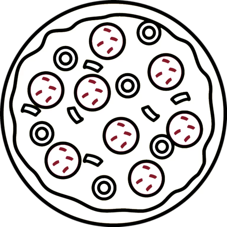 Tranh tô màu Pizza