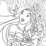 imprimer coloriage Pocahontas