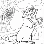 coloriage Pocahontas et découpage à imprimer