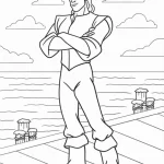 coloriage Pocahontas pour enfant de 8 ans