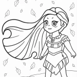 a imprimer coloriage Pocahontas gratuit