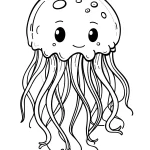 coloriage Poisson de pour enfants