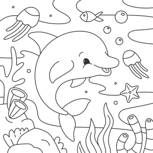 coloriage Poisson pour enfant de 8 ans