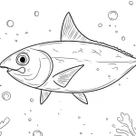 coloriage Poisson à imprimer pour enfant de 7 ans