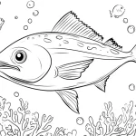 coloriage Poisson et dessin a imprimer