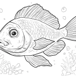 coloriage Poisson pour enfant à imprimer
