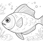 coloriage Poisson pour enfants à télécharger