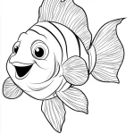 coloriage Poisson pour primaire