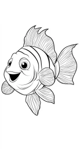coloriage Poisson pour primaire