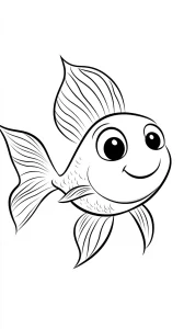 coloriage Poisson à imprimer