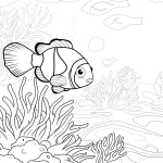 coloriage Poisson et dessins