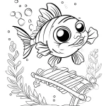 coloriage Poisson a imprimer gratuit