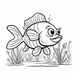 coloriage Poisson pour enfant de à imprimer