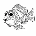 coloriage Poisson pour enfant de 7 ans