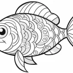 coloriage Poisson en ligne pour enfant