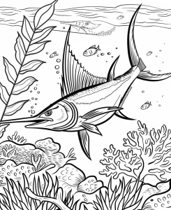coloriage Poisson pour enfants