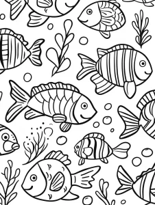 coloriage Poisson pour enfants a imprimer gratuit