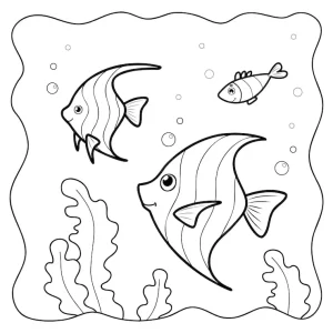 coloriage Poisson à imprimer