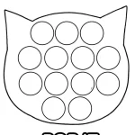 coloriage Pop it à imprimer pour enfant de 3 ans
