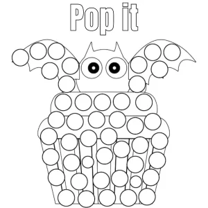 coloriage Pop it à imprimer pour enfant de 2 ans