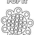 coloriage Pop it et decoupage a imprimer gratuit