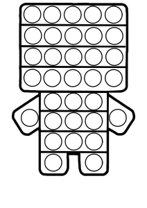 coloriage Pop it gratuit à imprimer