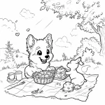 coloriage Printemps pour enfant de 4 ans