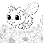 coloriage Printemps gratuit pour enfants