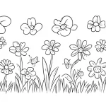coloriage Printemps et decoupage