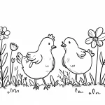 coloriage Printemps à imprimer a4
