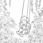 coloriage Printemps à imprimer pour enfant de 3 ans