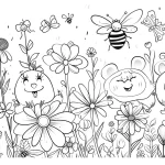 coloriage Printemps pour enfants
