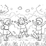 coloriage Printemps à imprimer pour enfant de 6 ans