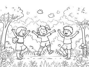 coloriage Printemps à imprimer pour enfant de 6 ans