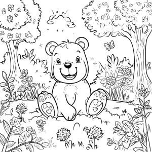 coloriage Printemps à imprimer pour enfants