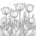 coloriage Printemps pour enfant de 4 ans